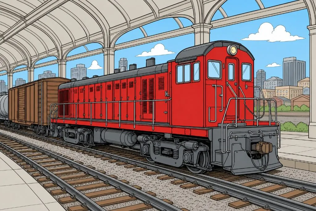 Planes, trains, and boats coloring page preview in an offline coloring app for kids